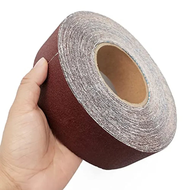 2/6/8 M Sandpaper Roll Continuous Abrasive Ready To Cut Emery Cloth For Drum Sander Woodworking Automotive Metal Sanding