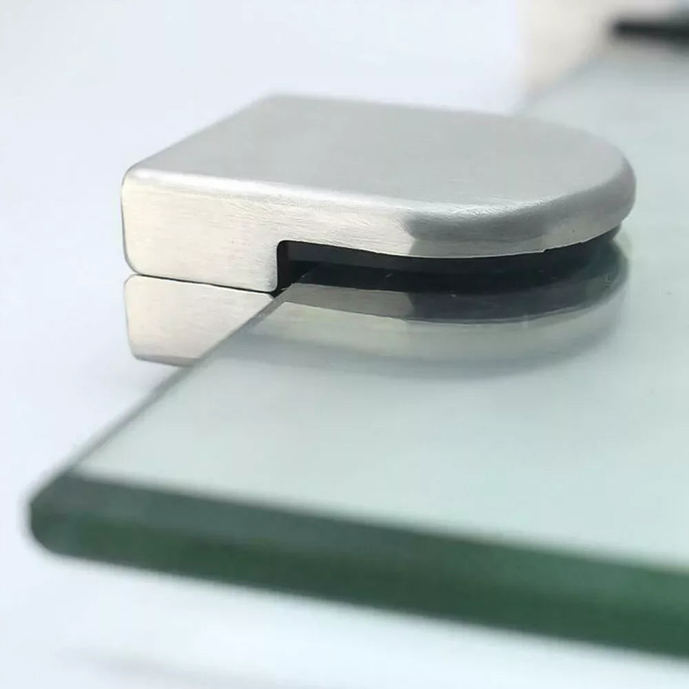 12pcs 6-12MM Glass Clamp Stainless Steel 304 Clip Flat Back Bracket For Balustrade