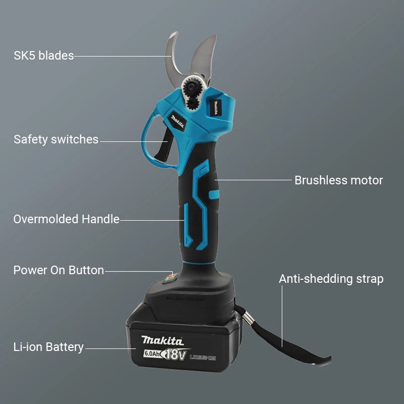 Makita 18v Battery Professional Cordless Electrician Scissors Pruning Shears Cutter Wireless Drills Tools Garden Pruner 2025
