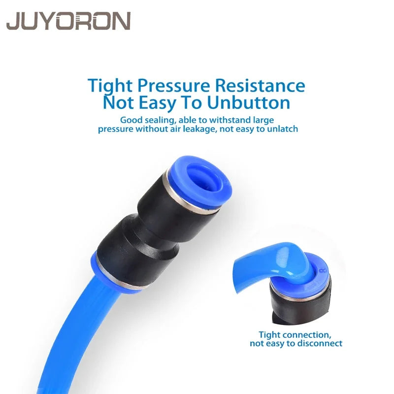 60PCS Boxed Set Air Straight Pneumatic Fittings PU Series Water Pipes Quick Release Connector Plastic Hose Couplings PU 4 6 8mm