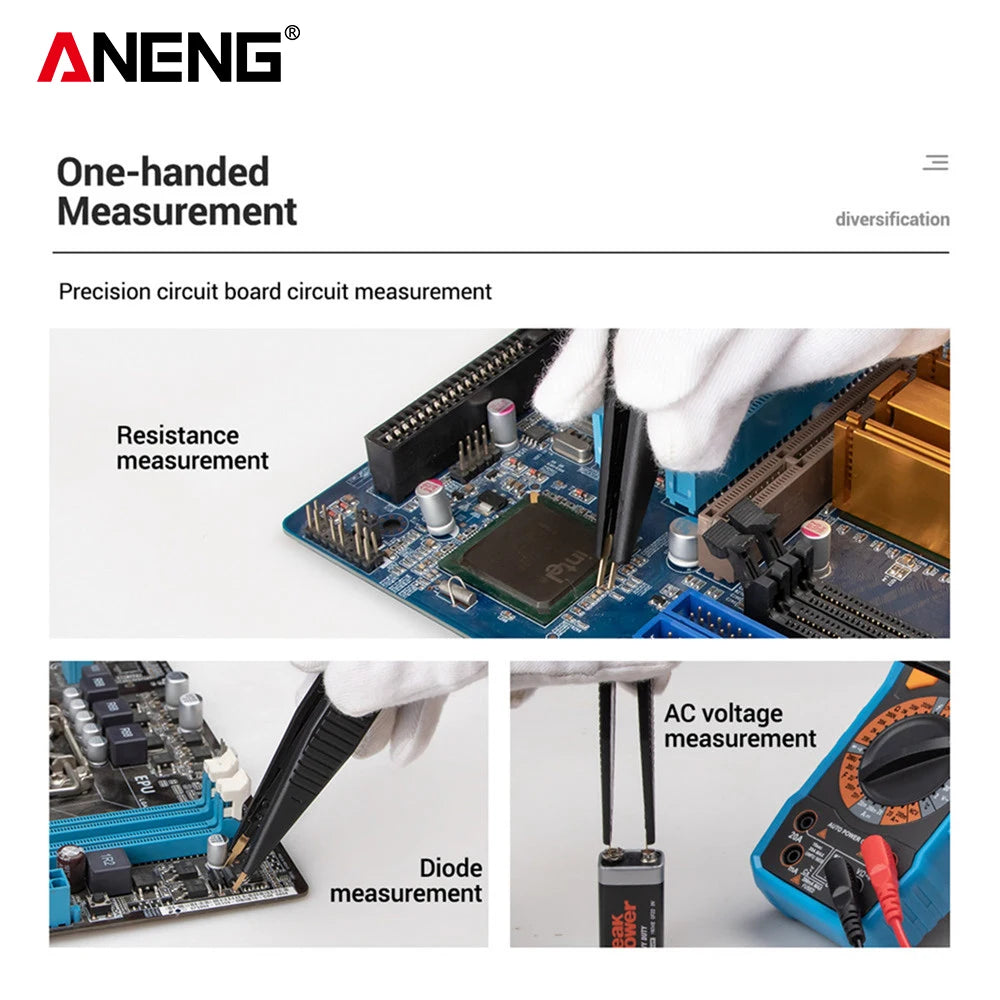 ANENG Capacitor Clip LCR Universal Test Clip Capacitor Resistance Detector Line Capacitance Test Leads Multimeter Accessories