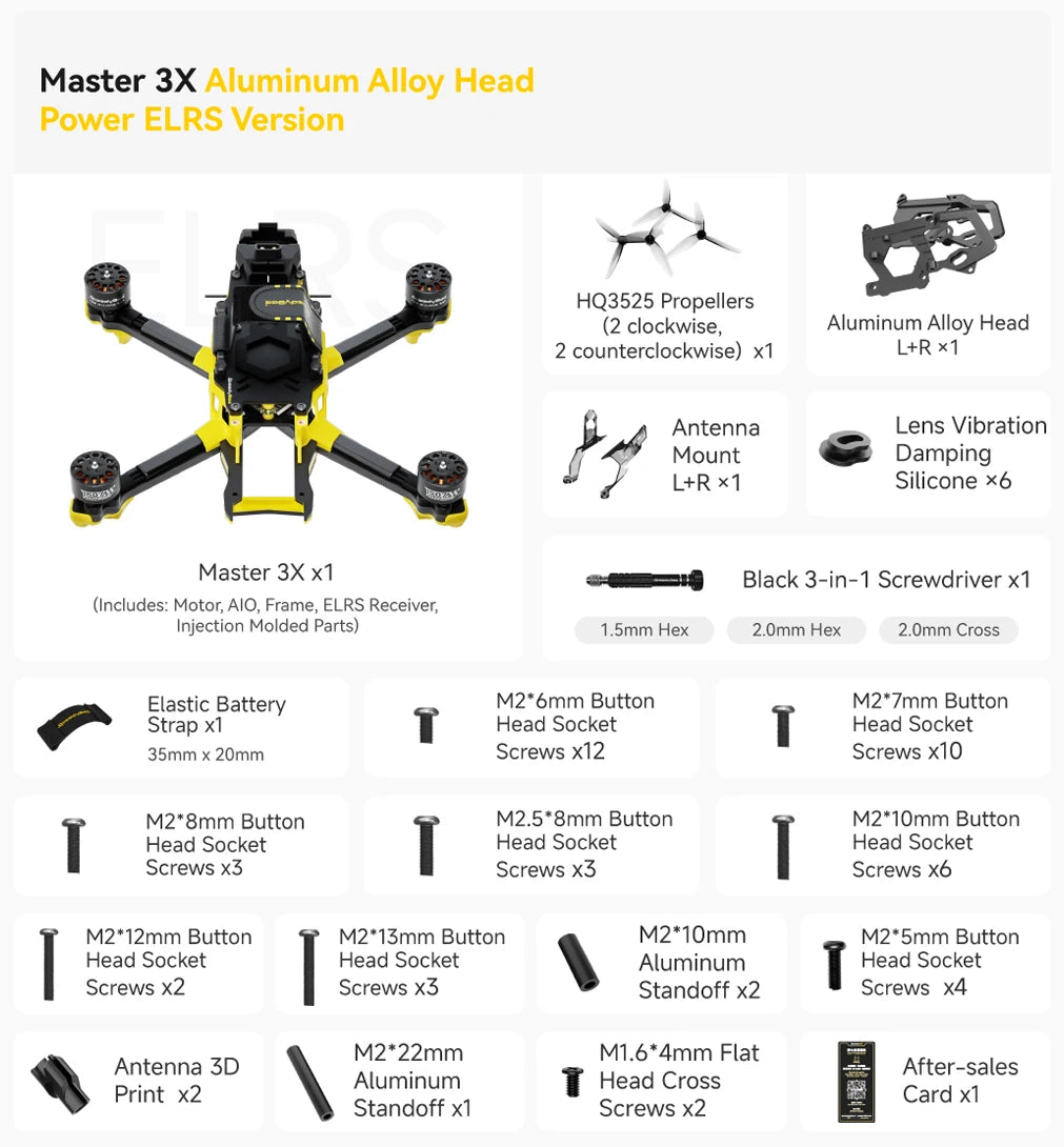 SpeedyBee Master 3X Modular O3/O4 Pro HD Digital VTX FPV Drone