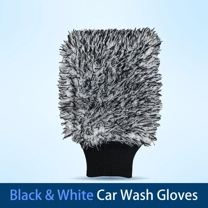 Car Wash Microfiber Wheels Brush Non-Slip Ultra Soft Car Cleaning Gloves Mitt Car Wheel Spokes Brushes Car Accessories