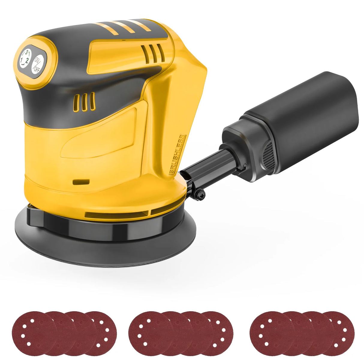 Cordless Orbital Sander, Cordless Random Orbit Sander Replace for Dewalt 18V/20V Battery(Body Only)