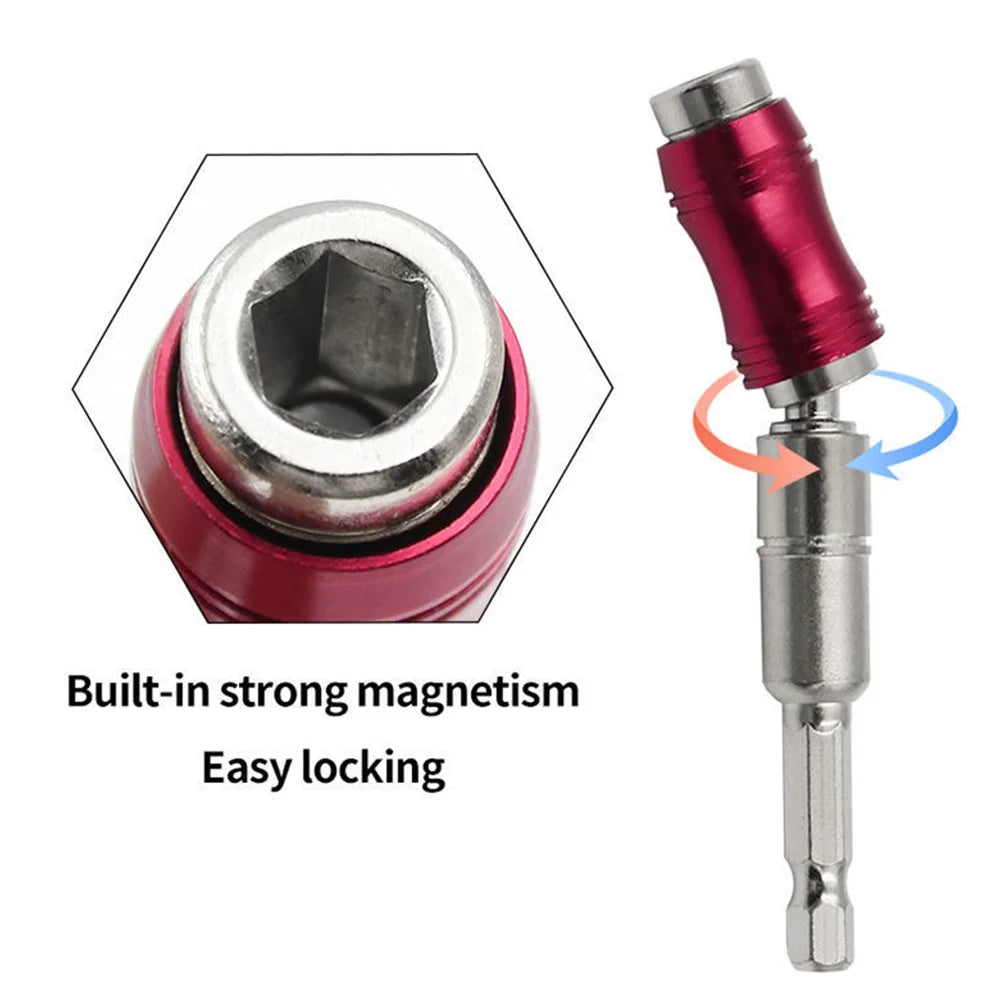 Electric Drill Hexagonal Handle Magnetic Quick Release Head Lengthening Connecting Rod Corner Bend Connecting Rod Lengthening