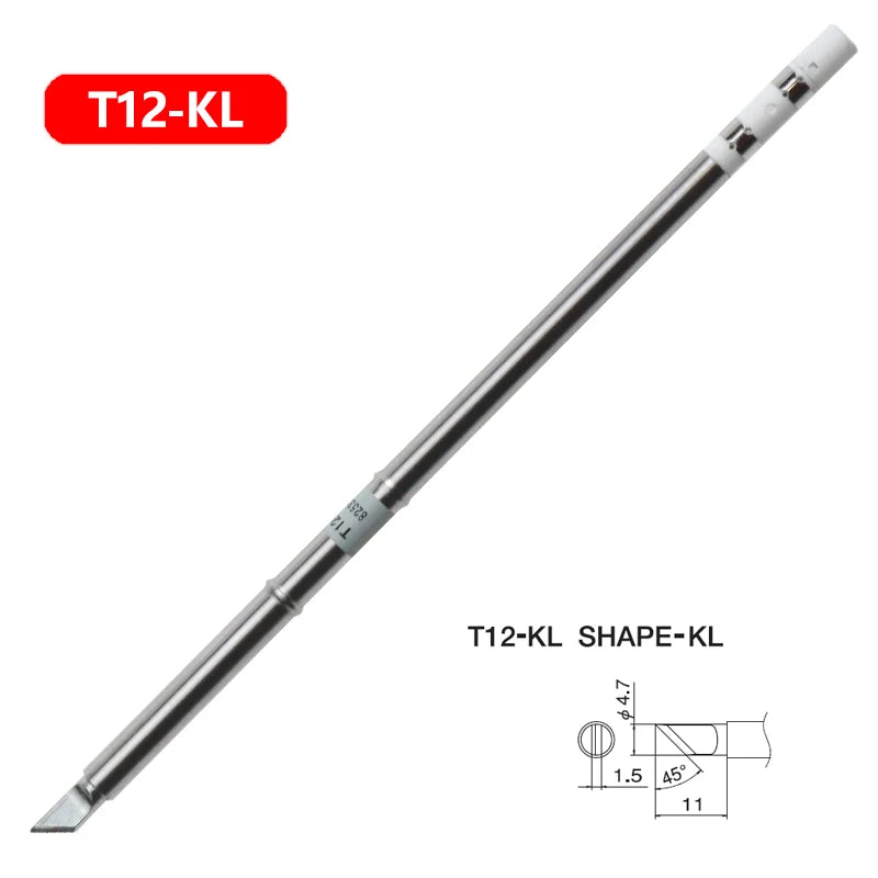 1pc T12 Soldering Iron tips Replacement Various models of Tip Electric Soldering Iron Tip T12- D4 D52 J02 JS02 BC3 CF4 KF KL