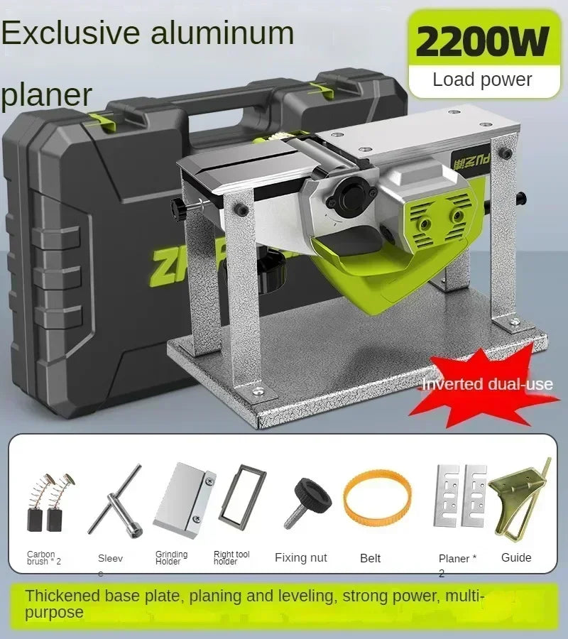 220V Multi-functional Electric Planer with Handheld Design for Woodworking Electric Planer for Small Scale Woodworking C