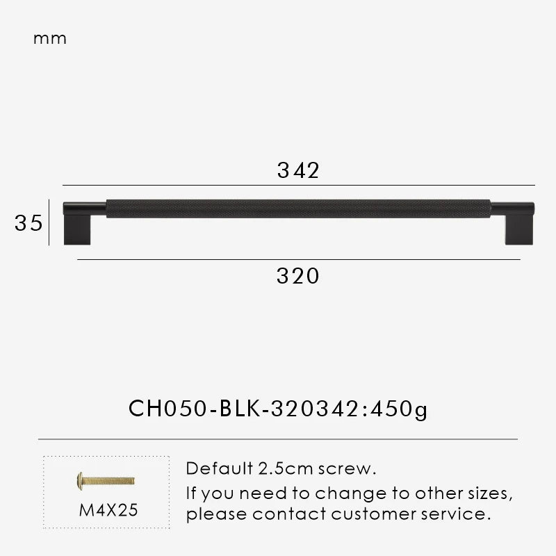 Nurlin New Solid Brass Knurling Brushed Cross Brass Cabinet Long Appliance Pull Bar Furniture Refrigerator Door Kitchen handle