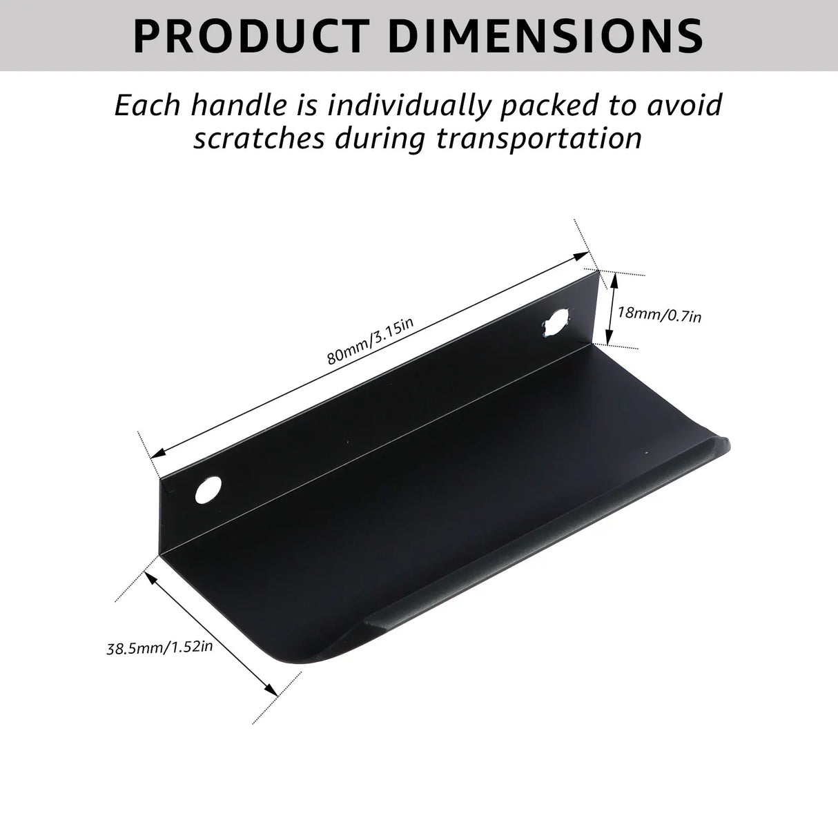 26/20Pcs New Hidden Cabinet Handles 80/150mm Kitchen Cupboard Pulls Drawer Knobs Aluminum Handle No Drill for Furniture Hardware