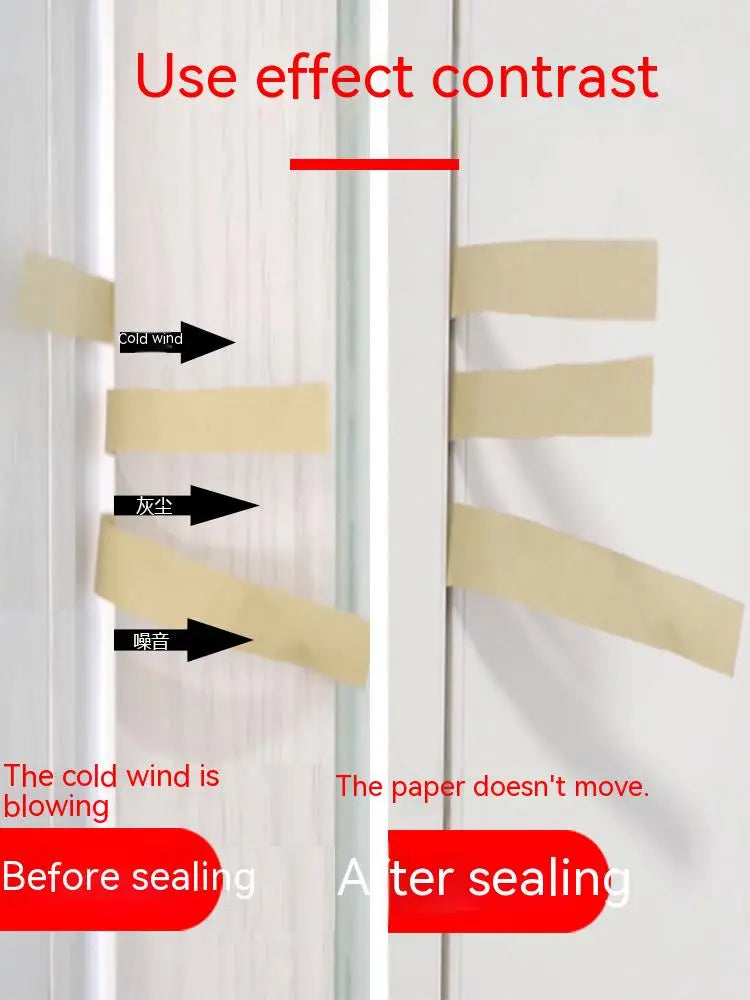 Door and window sealing strip, window windproof, warm insulation, aluminum alloy anti-theft door, door seam, door bottom soundpr