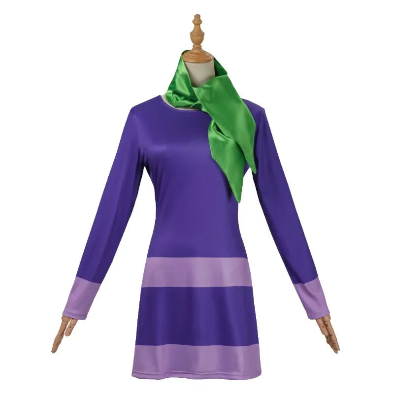 Hot Scoobys Doo Disguise Daphne Blake Cosplay Clothing Headband Cartoon Costume Women Role Play Fancy Dress Up Party Clothes