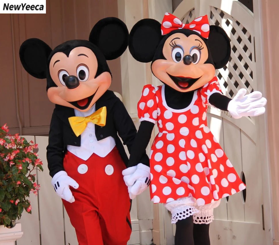 Hot Sale Mickey Minnie Mouse Cartoon Character Costume Anime Stitch Mascot Costume Christmas Party Props Advertising Fancy Dress