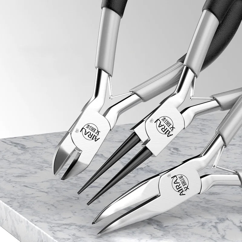 AIRAJ Mini Cutting Pliers Multi-Function Electrical Wire Cable Cutters Tools Stainless Steel Nipper Side Shear Snips Hand Tools