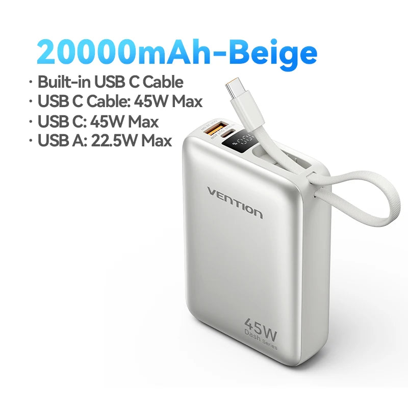 Xiaomi 20000mAh portable power bank 45W fast charging