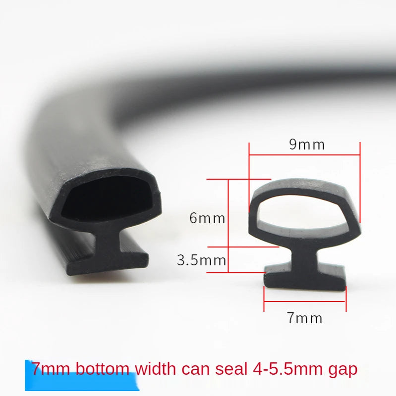 10M Bottom Width 4/5/6/7mm Sealing Strips Bridge Aluminum Door/Window Sealed Plastic Strips Energy Saving