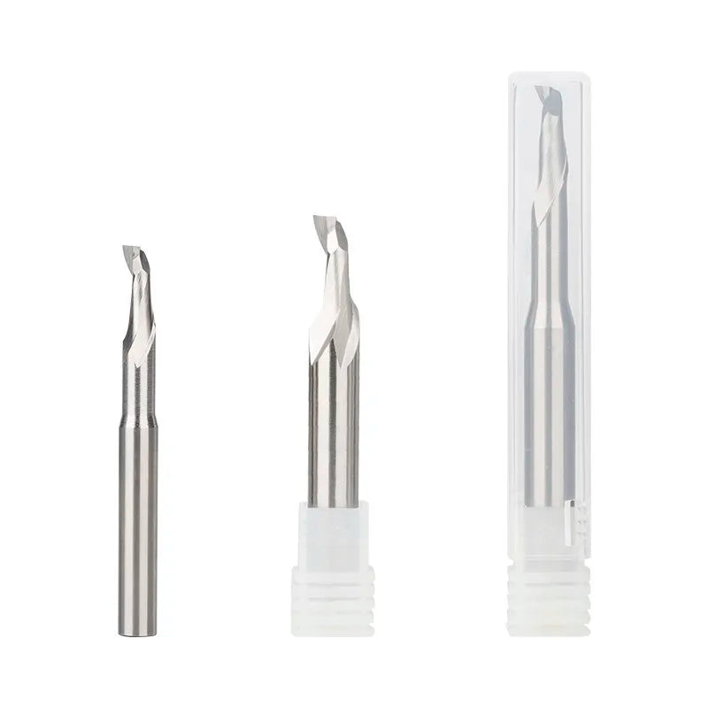 Single Flute HSS Milling 8mm Shank Router Engraving/Cutter Drill Bit With Carbide Spiral End Mill For Aluminium and UPVC