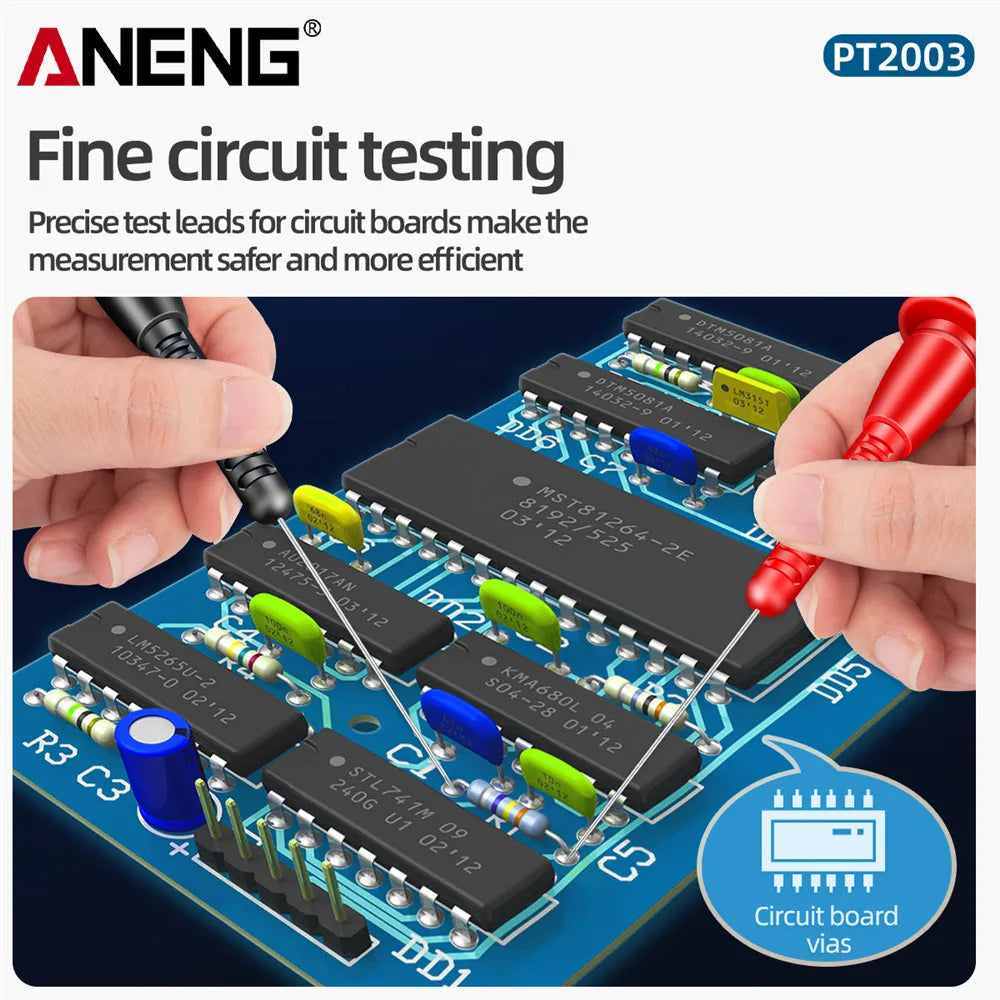 ANENG PT2003 1 Pair Universal Multimeter Test Probe Tip Test Lead Extention Piercing Needle Tip Probe Detachable Accessories