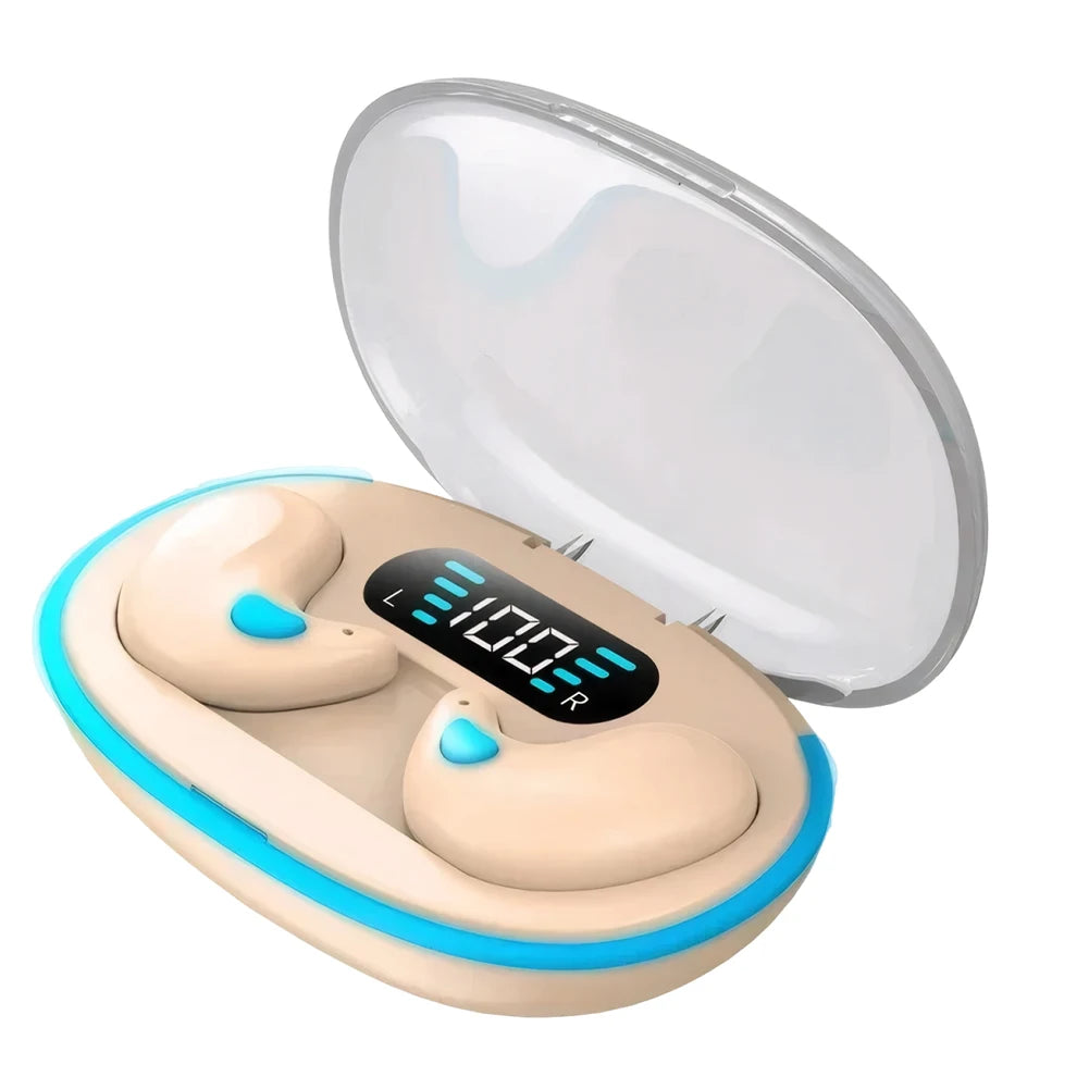 BT 5.3 Wireless Earbuds Noise Cancelling Invisible Sleep Earphones Touch Control Sense-Free Micro Sleep Earbuds for Better Sleep