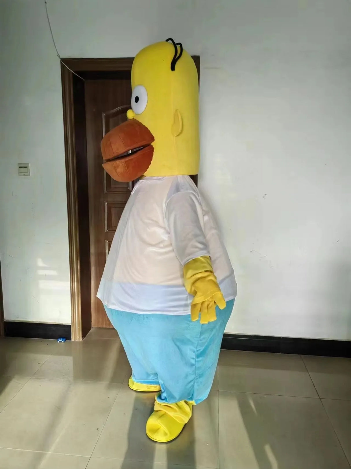 Anime Cartoon Simpson Boy Mascot Costume Adult Full Body Cosplay Outfits Party Carnival Performance Role Play Mascottes