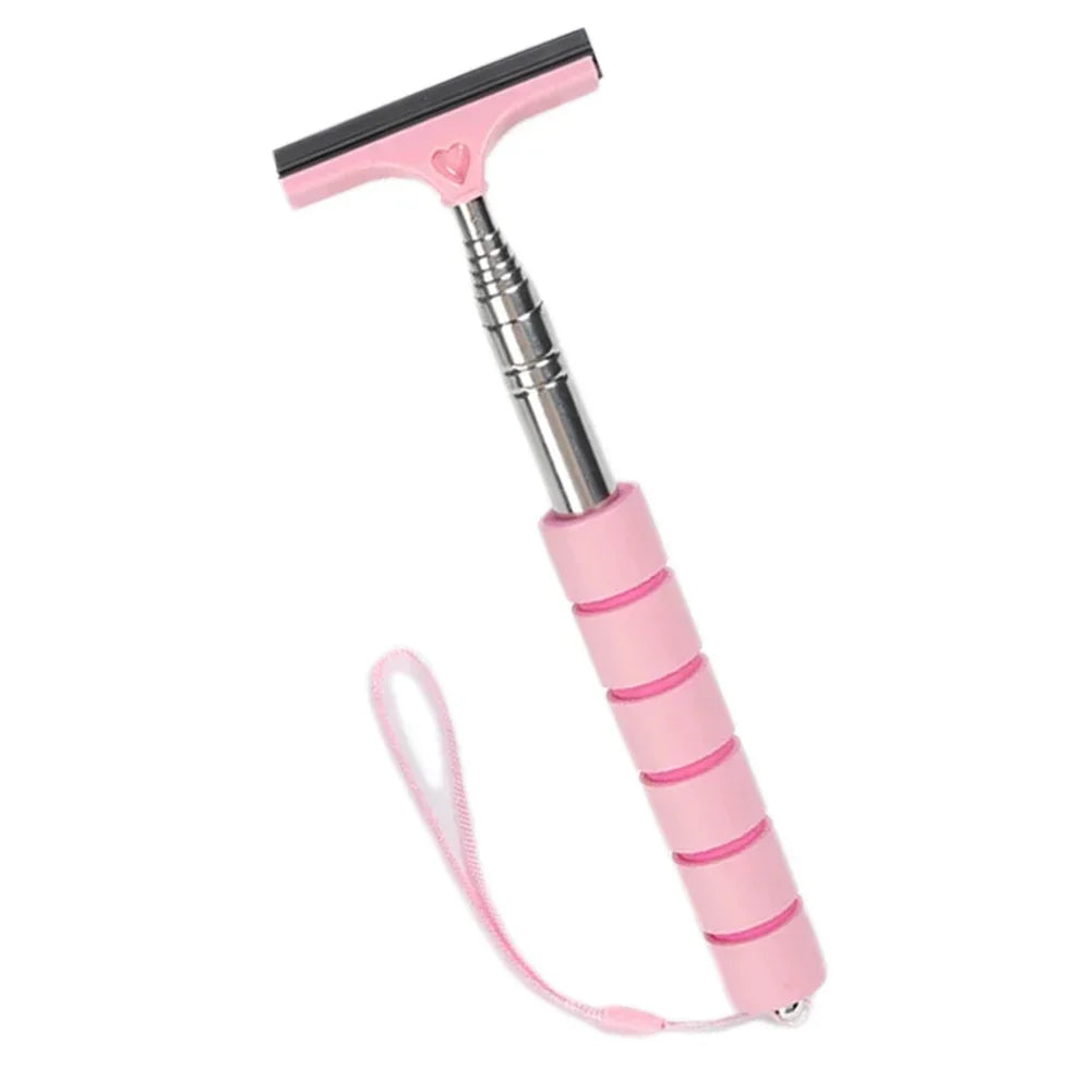 Portable Rainy Glass Window Cleaning Tool Wiper Telescopic Handle Car Side Mirror Squeegee Telescopic Rearview Mirror Squeegee