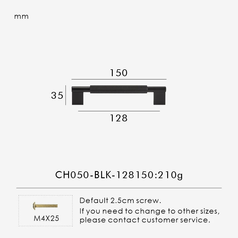 Nurlin New Solid Brass Knurling Brushed Cross Brass Cabinet Long Appliance Pull Bar Furniture Refrigerator Door Kitchen handle