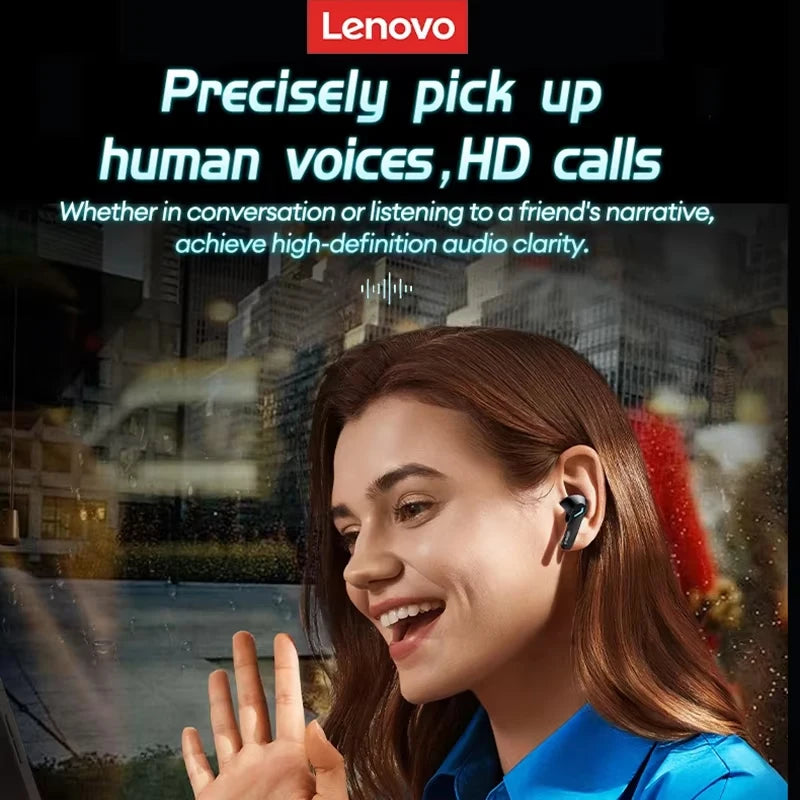 Lenovo GM2 PRO Bluetooth Headset for Game 5.3 Spoit Headset Dual Mode HD Call Noise Reduction Earbuds with Mic Music Earphories