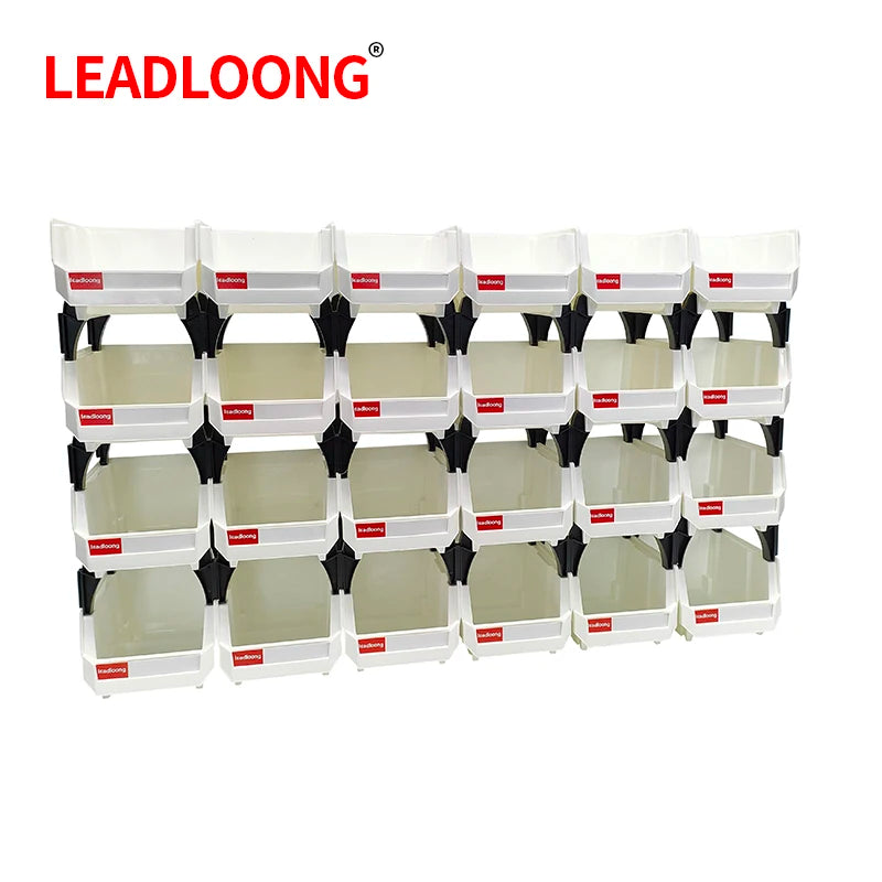 V1310 Plastic Stackable Storage Bins Screw Storage Boxes Stackable Bin (6/24pcs)