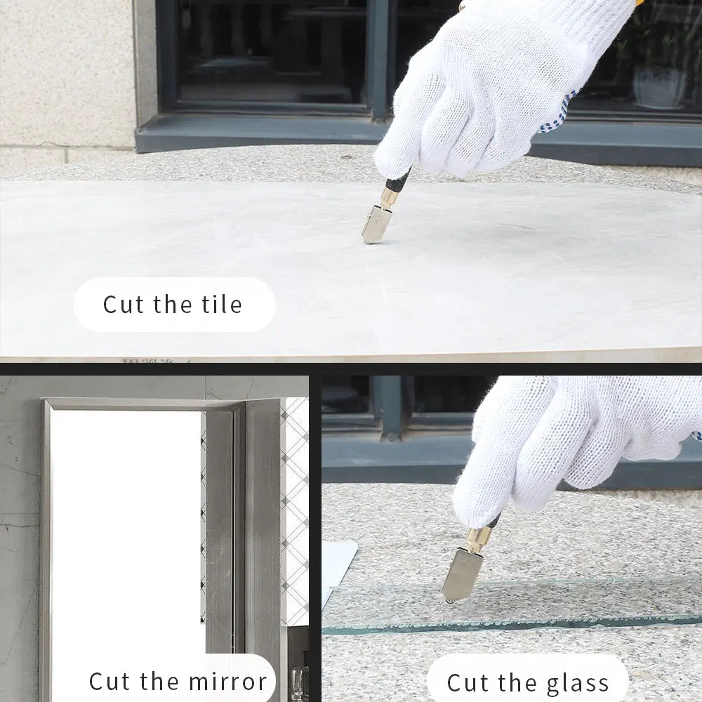 3-15mm Diamond Ceramic Tile Glass Cutter Screwdriver Handheld Glass Cutting Tool Set For Glazier Crystal Mirror Cutter