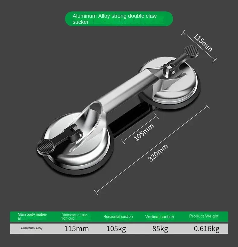 Vacuum Suction Cup Aluminium alloy Single-Claw Double-claw Three -jaw Suction Puller For Tile Glass Floor Sucker Handling Tool
