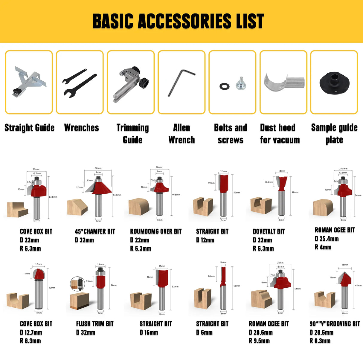 Mellif Cordless Compact Router, Brushless Palm Router Wood Trimmer Tool Compatible with Dewalt 18V 20V MAX Battery(TOOL ONLY)