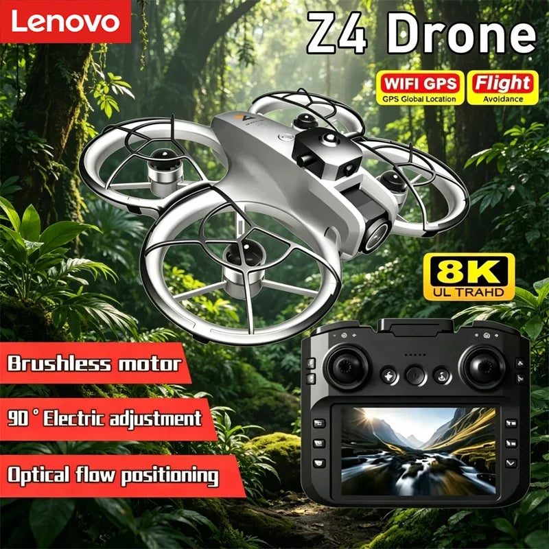 Lenovo New Z4 Drone 4K Professional WIFI 5G Dron Long Life Obstacle Avoidance Brushless Altitude Headless Mode RC Quadcopter Toy