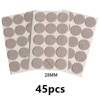 3-72Pcs Felt Chair Leg Pads 3mm Thick Floor Scratch Protector Mat Mute Non-slip Self Adhesive DIY Furniture Accessories