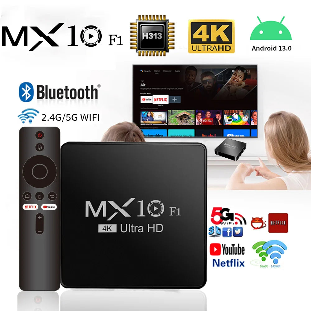 android tv box decoder 2024 4k android 13 mx10 f1 digital wholesale onn certificado smart android tv box