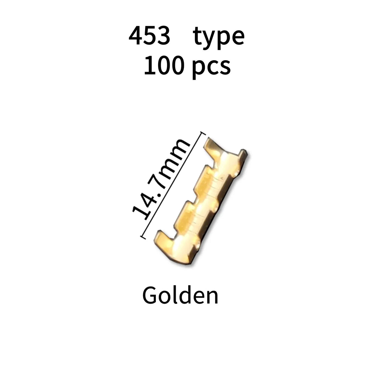 100pcs 453/453C U-shaped Terminal Wire Quick Connector Terminal Small Tooth Fascia Terminal 0.5-1.5mm2/2.5-4.0mm2