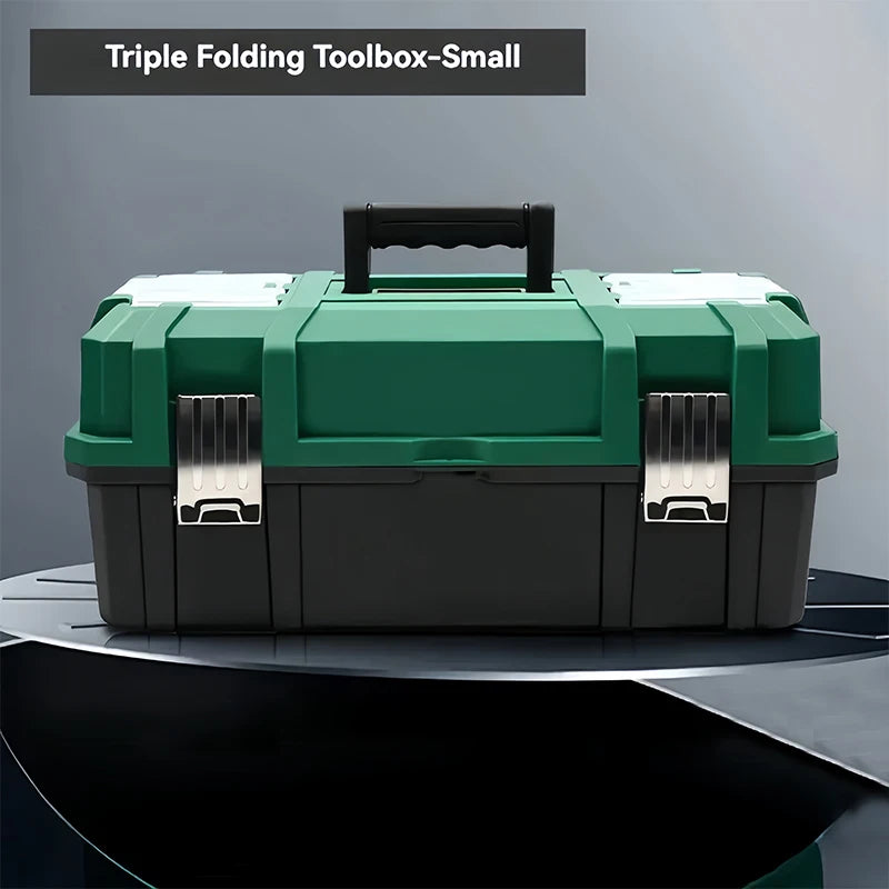 Three-layer foldable tool box household storage box multi-functional hardware tool storage box electrician tool box