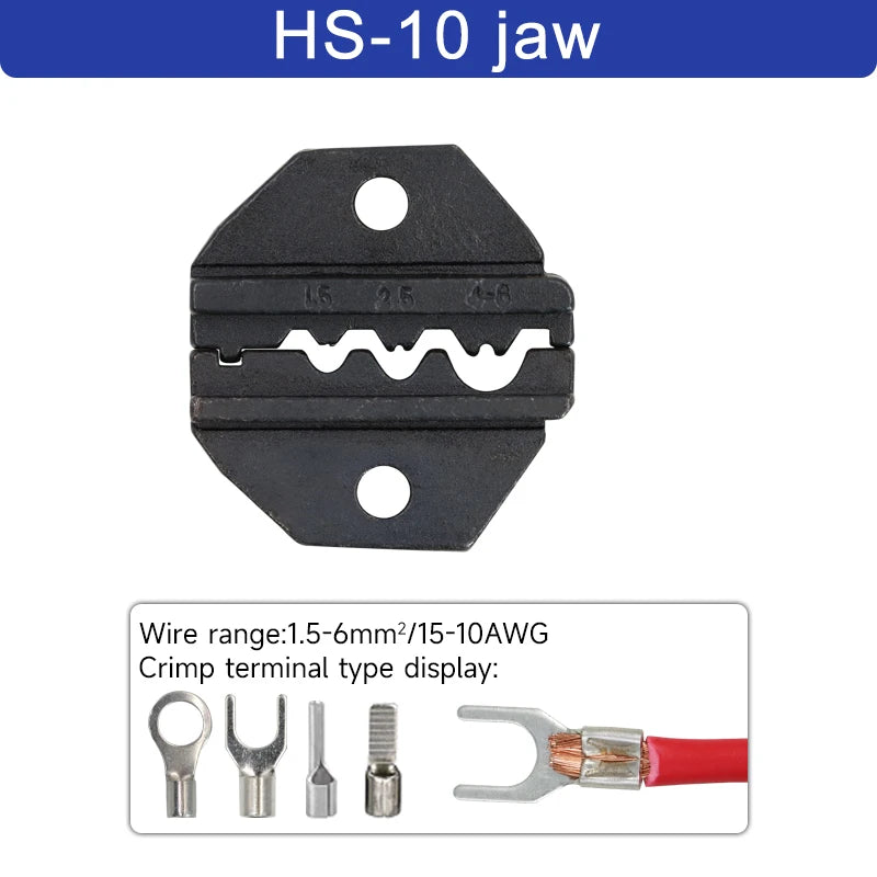 1pcs HS Crimping Pliers Jaw For 230mm/9inch Pliers Plug Spring And Crimping Cap terminals HS-03BC/40J High Hardness Jaw Tool