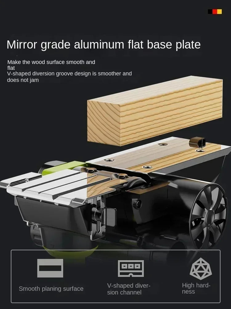 220V Multi-functional Electric Planer with Handheld Design for Woodworking Electric Planer for Small Scale Woodworking C