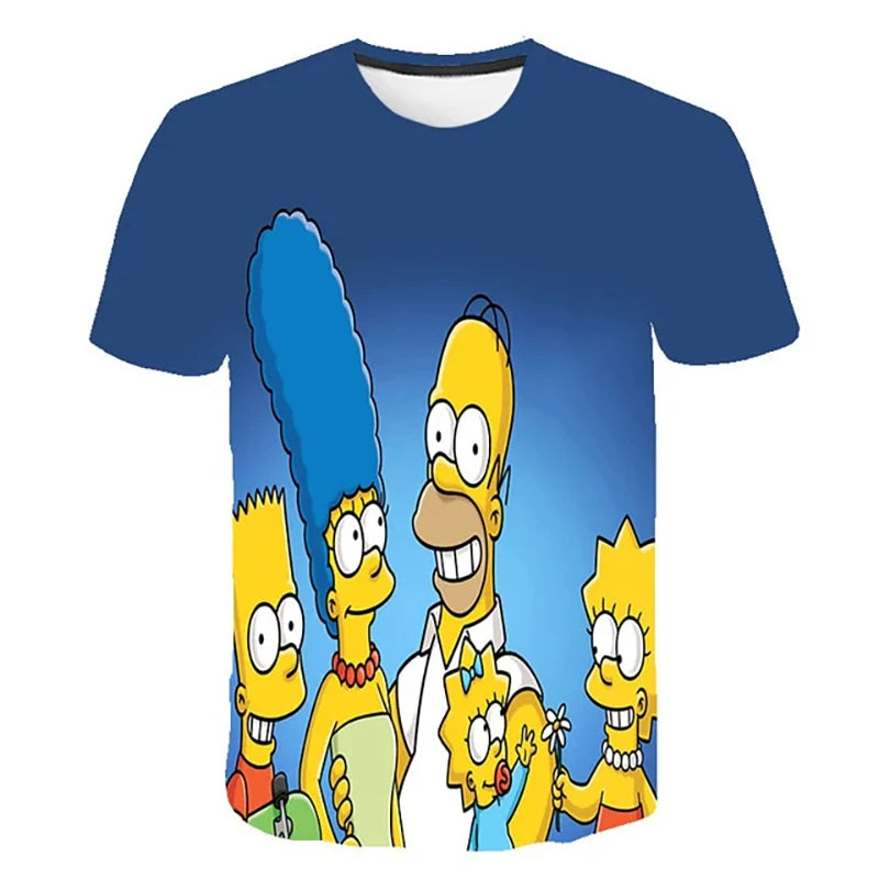 The Simpsons Homer 3d Print T-Shirt Bart Simpson House Clothing Homer Simpsons Costume Men/women Family t-Shirt