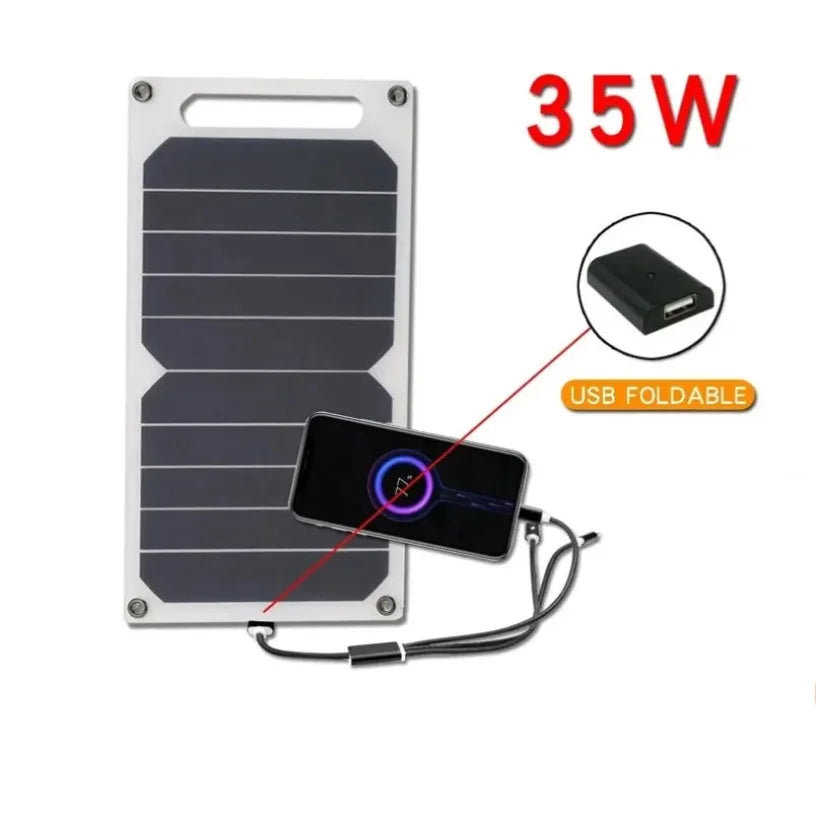 For Outdoor emergency USB 5-35W Waterproof Portable Charger Solar Panel Can be fixed backpack for Outdoor Hiking, Camping