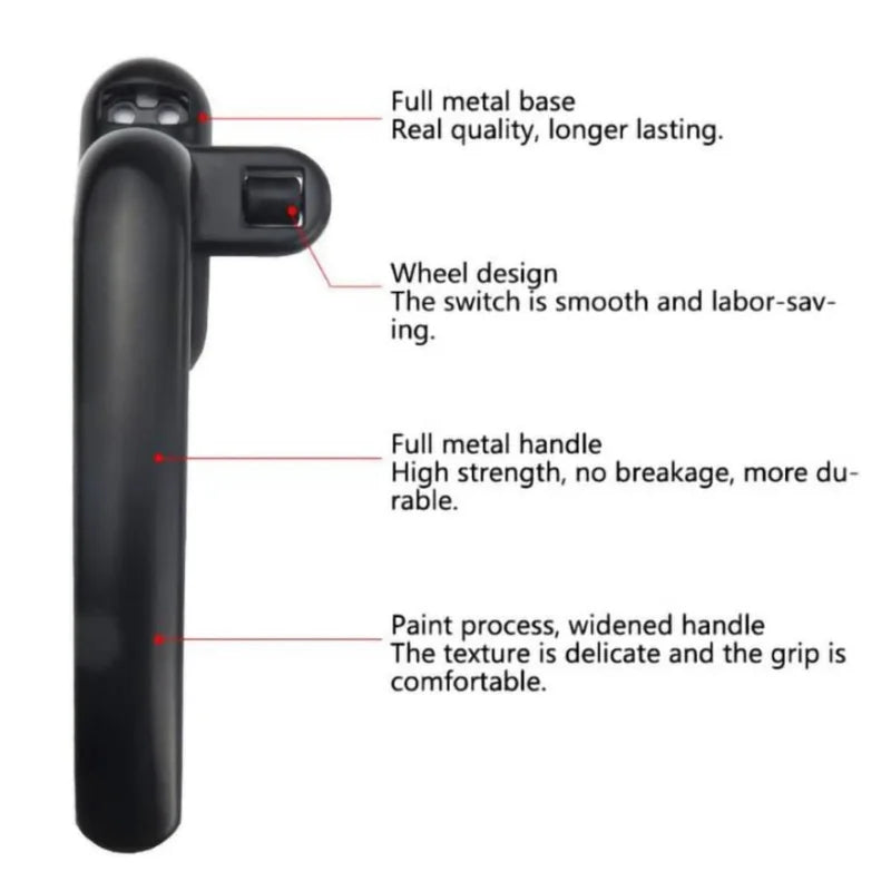 Universal Window Handle Hand Locking With Locks Kids Security Door Handle For Double Glazing Windows Handle Door Turning Handles