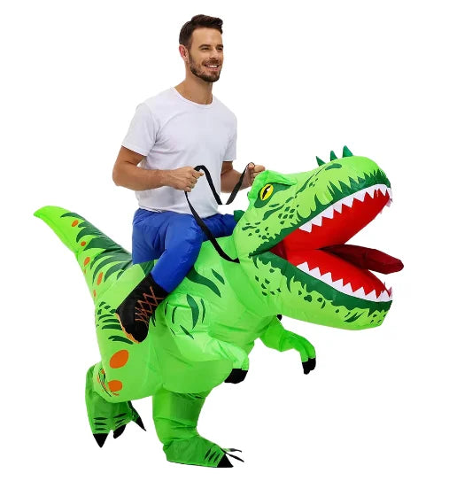 T-Rex Dinosaur Costumes Full Body Half Body Inflatable Outfits Funny Party Props Halloween Purim Carnival Party Performance Wear