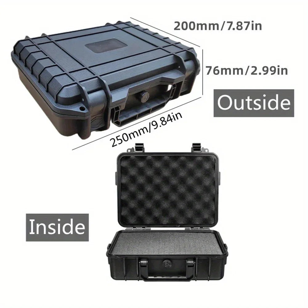 Waterproof Hard Toolbox Safety Protector Box Portable Organizer Hardware Storage Tool Case Impact Resistant Instrument Case