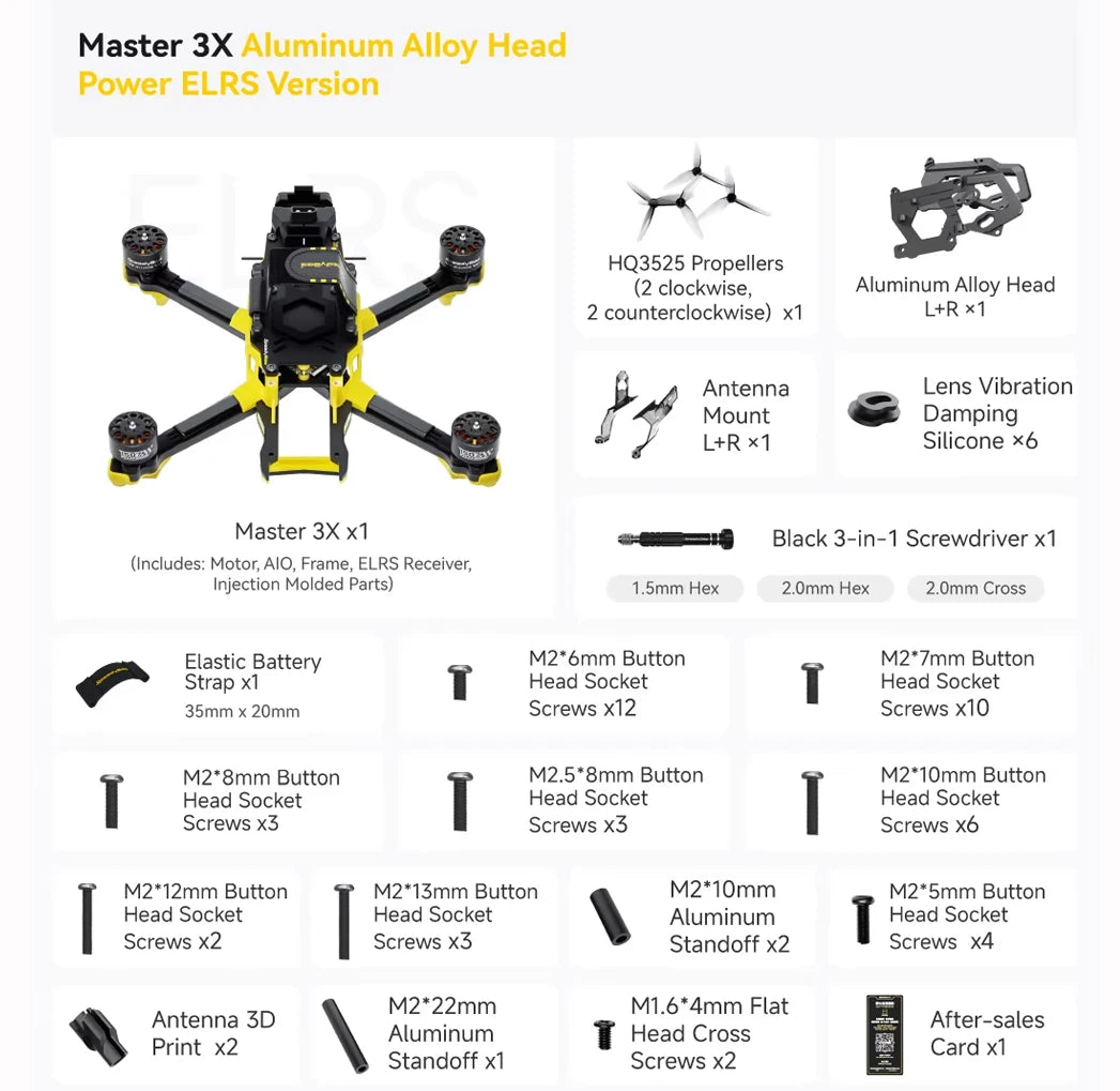 SpeedyBee Master 3X Modular O3/O4 Pro HD Digital VTX FPV Drone
