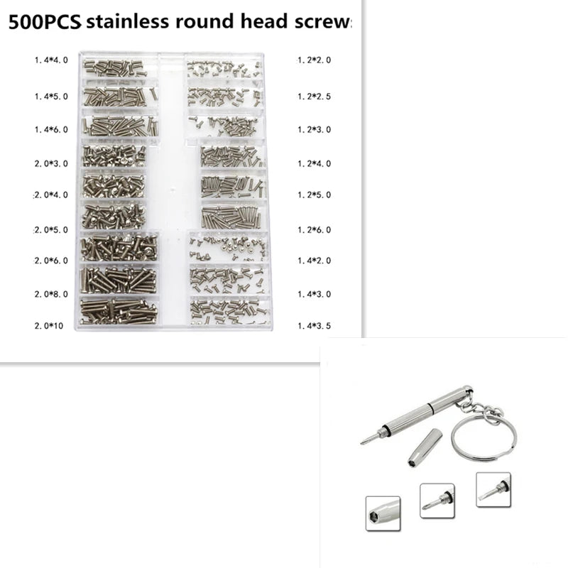 Mini Screw Nuts Laptop Computer Assemble Repair Screws Fastener Set For Repairing Sunglass Phone