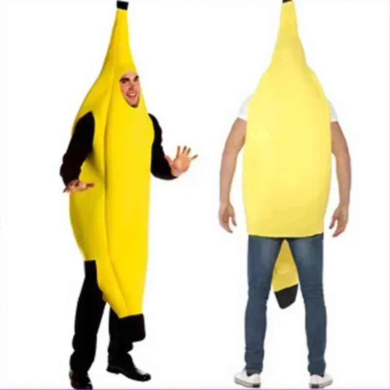 Child/Adult Banana Cosplay Halloween Christmas Costumes Performance Costume Fruit Banana Costume Performance Costume
