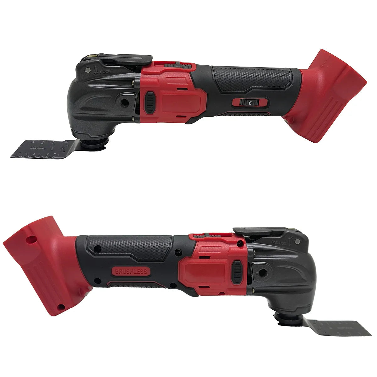 Brushless Oscillating Multi Function Tool 6 Gears Cordless Vibration Trimmer Cutting Saw Tools For Milwaukee 18V Battery