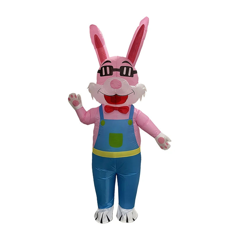 Adult Unicorn Dinosaur Rabbit Inflatable Costumes Animal Role-playing Outfits Halloween Party Performance Wear Fesival Garment