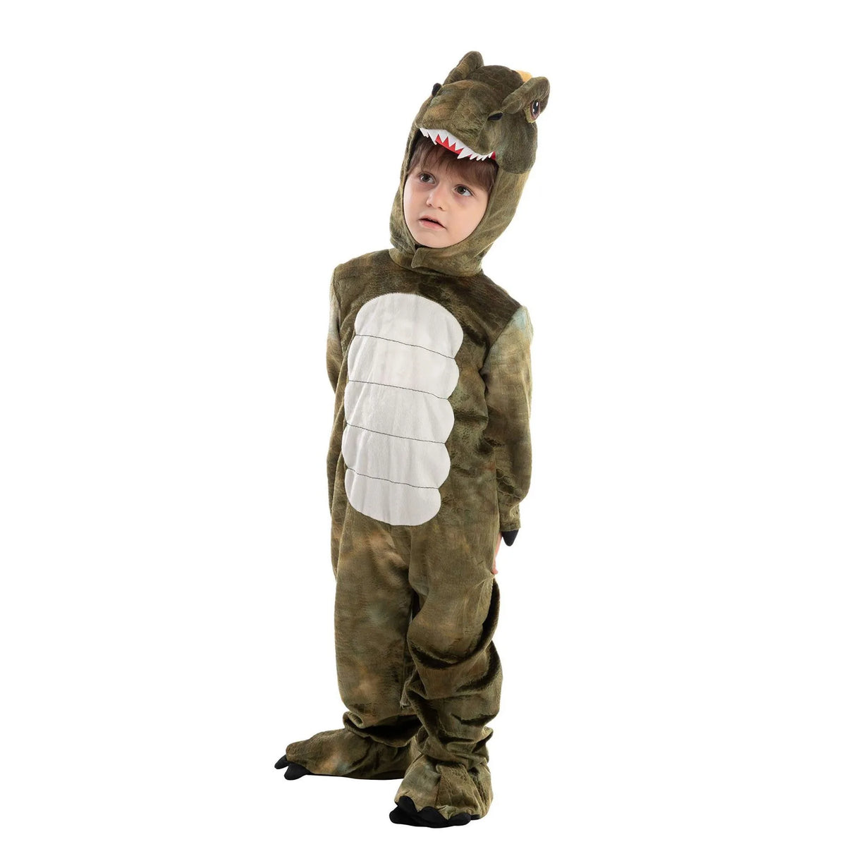 Children Dinosaur Cosplay Costume Toddler Tyrannosaurus Stage Show Role Play Hooded Romper Jumpsuit