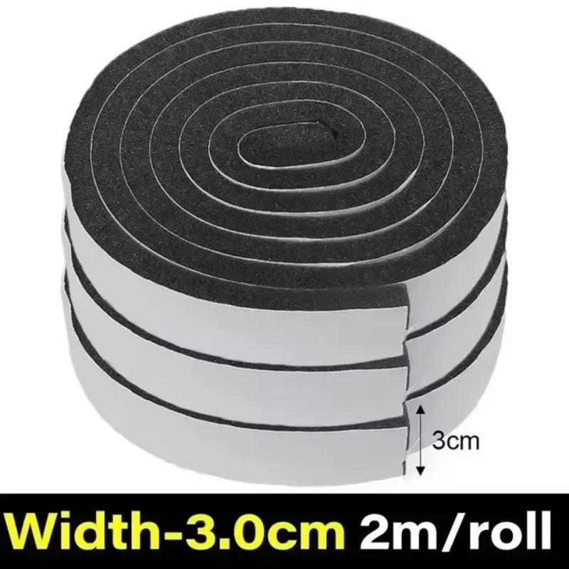 20/2M Foam Door Window Sealing Strip Self-adhesive Seam Sliding Strips Dustproof Soundproof Home Insulation Anti Collision Tape