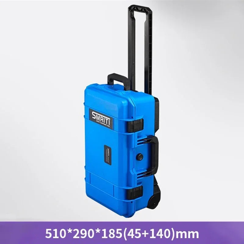 Professional Tool Case Waterproof Tool Box with Wheels Hard Toolbox Work Storage Box Electrician Accessories Organizer Boxes